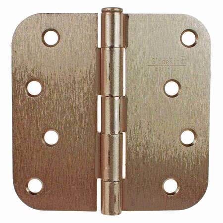 Gliderite Hardware 4 in. Satin Nickel Door Hinge with 5/8 in. Corner Radius - 4058-SN, 50PK 4058-SN-50
